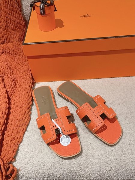 Hermes H slippers Oran sandals series
