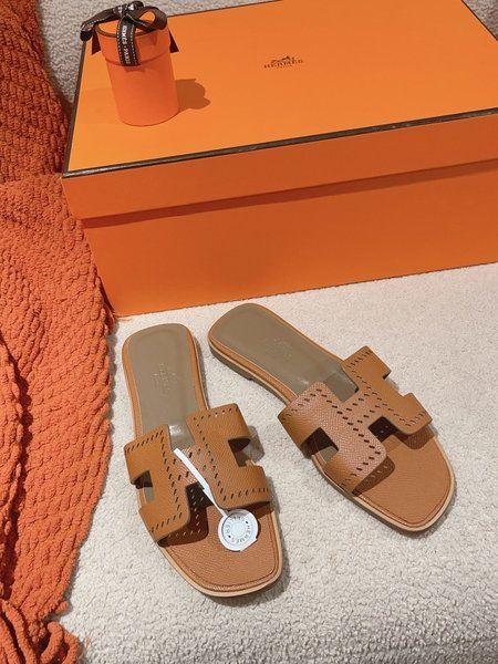 Hermes H slippers Oran sandals series