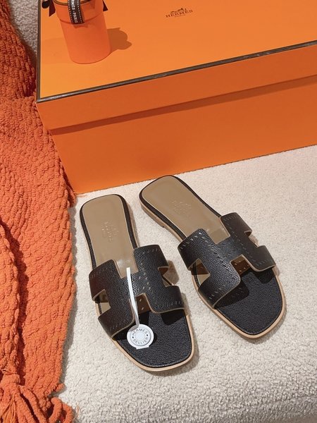 Hermes H slippers Oran sandals series