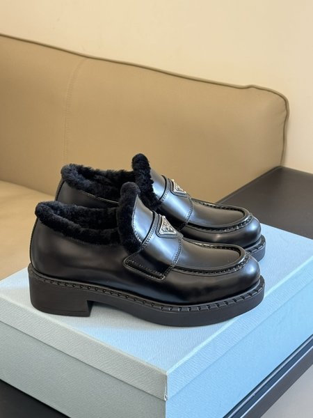 Prada wool loafers