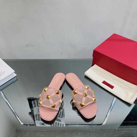 Valentino New Rock Studs mesh slippers
