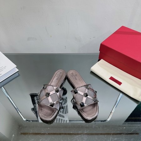 Valentino New Rock Studs mesh slippers