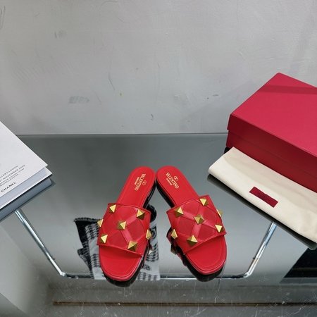 Valentino New Rock Studs mesh slippers
