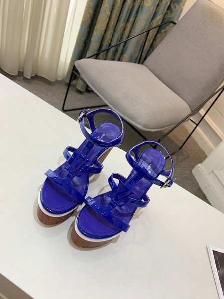 Louis Vuitton Bark grain cowhide Wedges