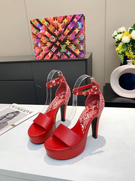 Louis Vuitton Monogram high heel sandals