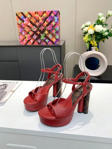 Louis Vuitton Monogram high heel sandals
