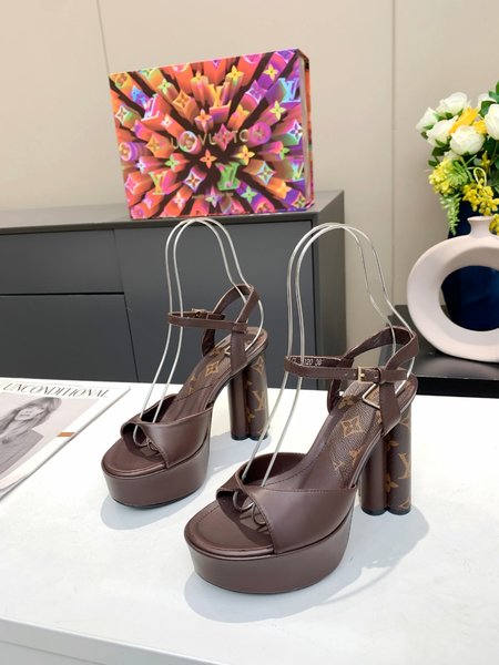 Louis Vuitton Monogram high heel sandals