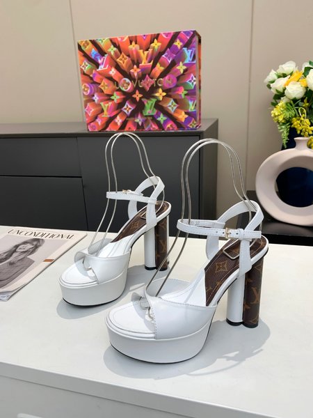 Louis Vuitton Monogram high heel sandals