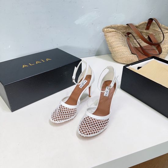 Alaia Mesh Hollow High Heel Elegant Durable Leather Sandals