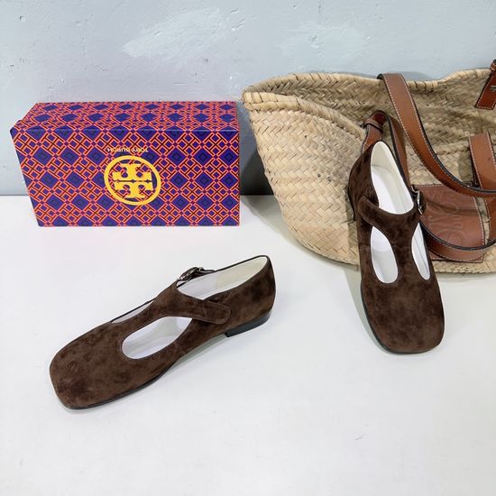 Burberry T-strap Mary Jane Loafers Soft Genuine Leather Upper