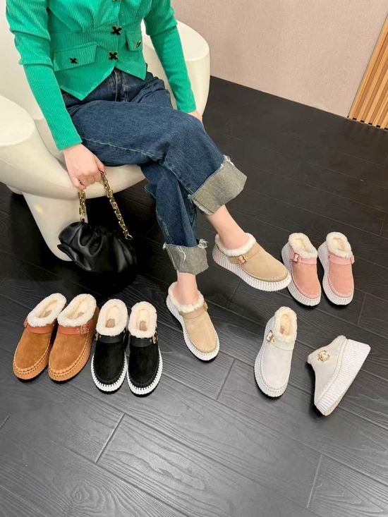 Chloe Suede Casual Shoes with Wool Lining Comfortable Soft Sole