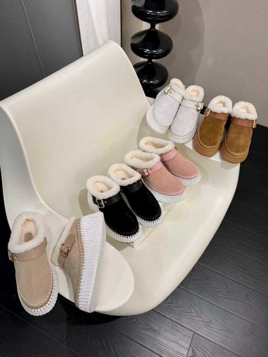 Chloe Suede Casual Shoes with Wool Lining Comfortable Soft Sole