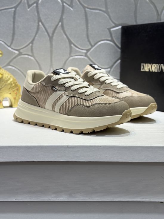 Armani Premium Leather Upper Comfortable Durable Fashion Casual Footwear
